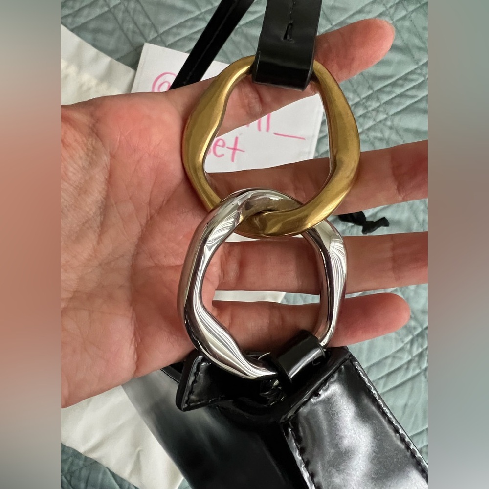 STAUD Black Leather Shoulder Bag - Picture 7 of 14